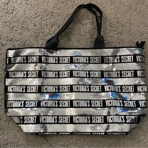 Victoria's Secret Black and White Logo Tote